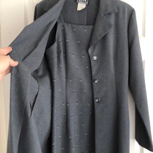 City Triangles Dresses & Skirts - VTG City Triangles Dress w/Jacket Suit Size 9/10